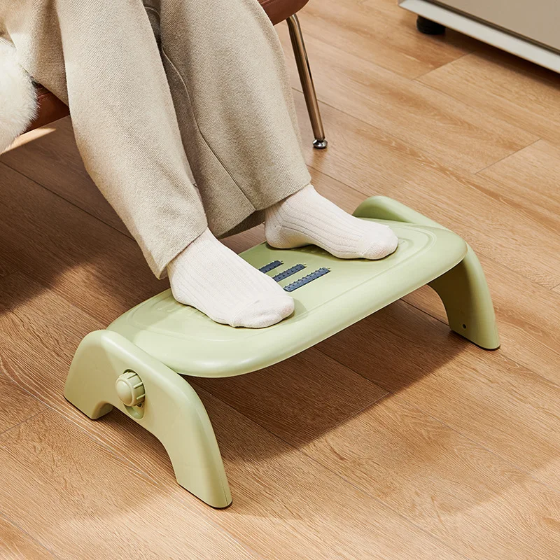 Footrest Under Desk - ポータブルフットレストデスク下フットレスト人間工学に基づいたフットスツールマッサージローラー付きフットレストホームオフィスワーク用高速発送