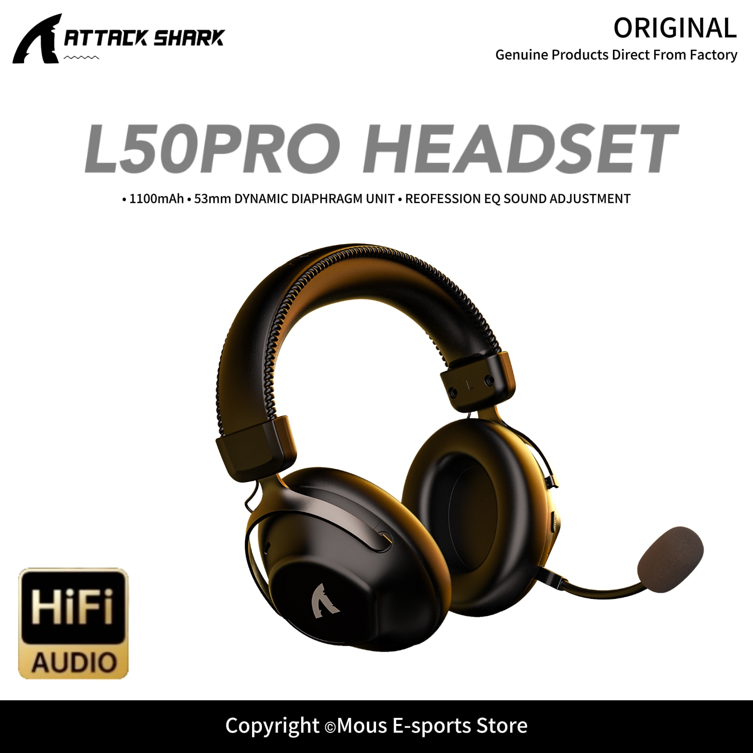 ATTACK SHARK L50PRO：トリモード対応ワイヤ - Esports Gaming Gear のレビューと価格